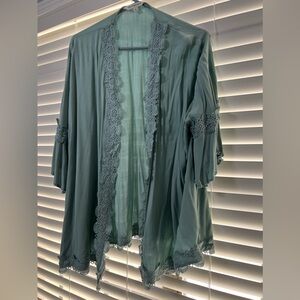 Cute Sage Green Boutique Kimono